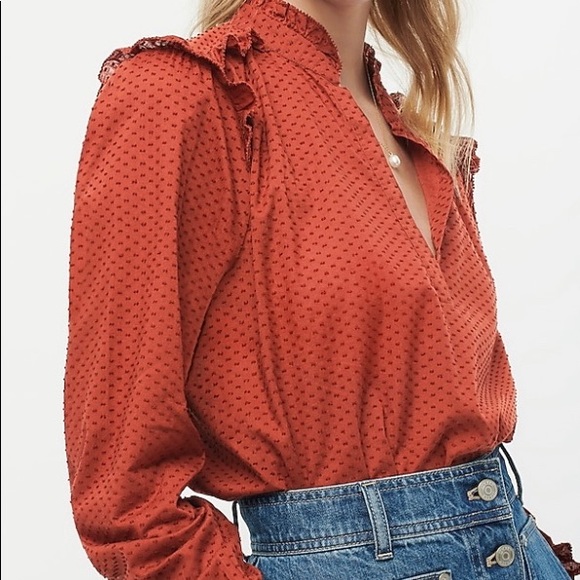 J.Crew Dotted Swiss Blouse - Picture 5 of 10